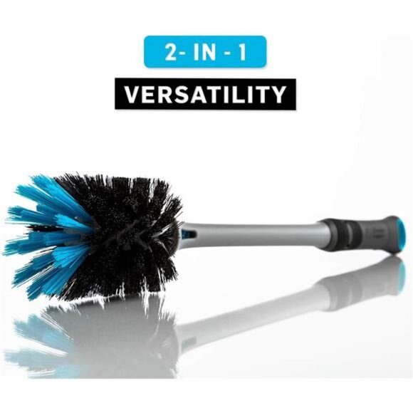 BlenderBottle 2-in-1 Shaker Bottle and Straw Cleaning Brush, 1 Pack,Gray - Picture 3 of 8